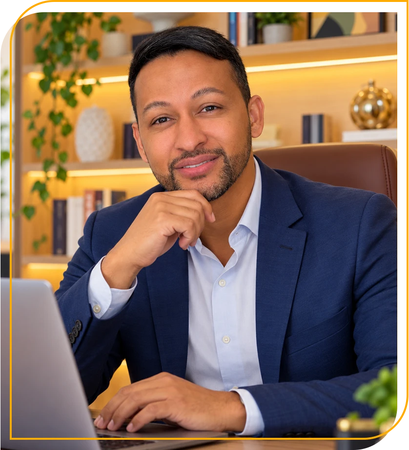 Diego Sacramento analisando informações contábeis de uma operação industrial